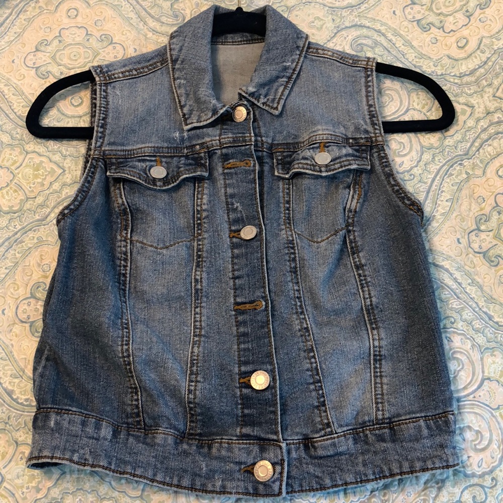 Jean jacket vest